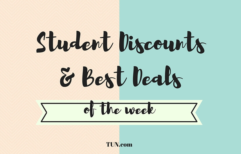 Student Discounts and Best Deals of the Week – Updated December 21, 2016