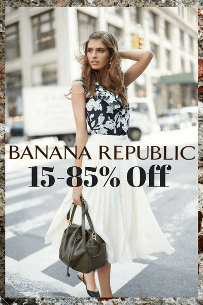 Banana Republic brings a fresh twist to classic apparel, outfitting a new generation of explorers in clothes that walk the line between easy and refined. In addition to its generous student discount, Banana Republic frequently has deals that seem too good to be true.