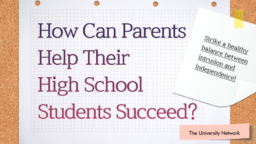 How Can Parents Help Their High School Students Succeed?