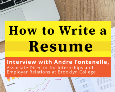 Cómo redactar un currículum: entrevista con Andre Fontenelle, director asociado de pasantías y relaciones con el empleador en Brooklyn College