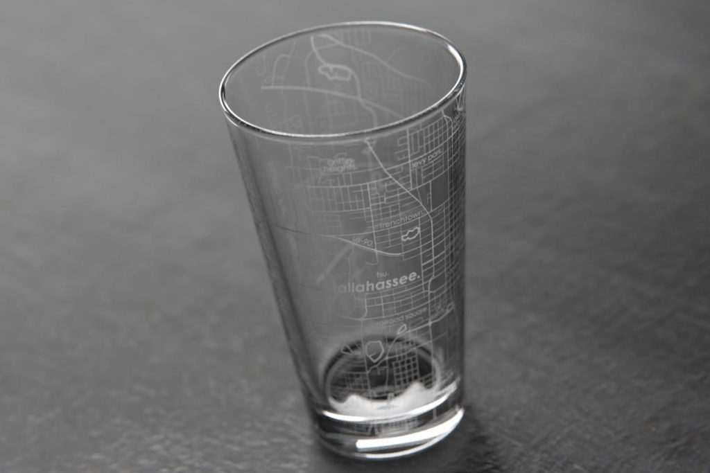 Map Pint Glass