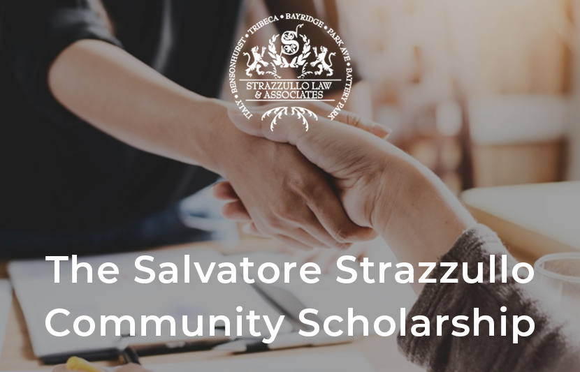 Last Call for Salvatore Strazzullo Commmunity Scholarship Applications