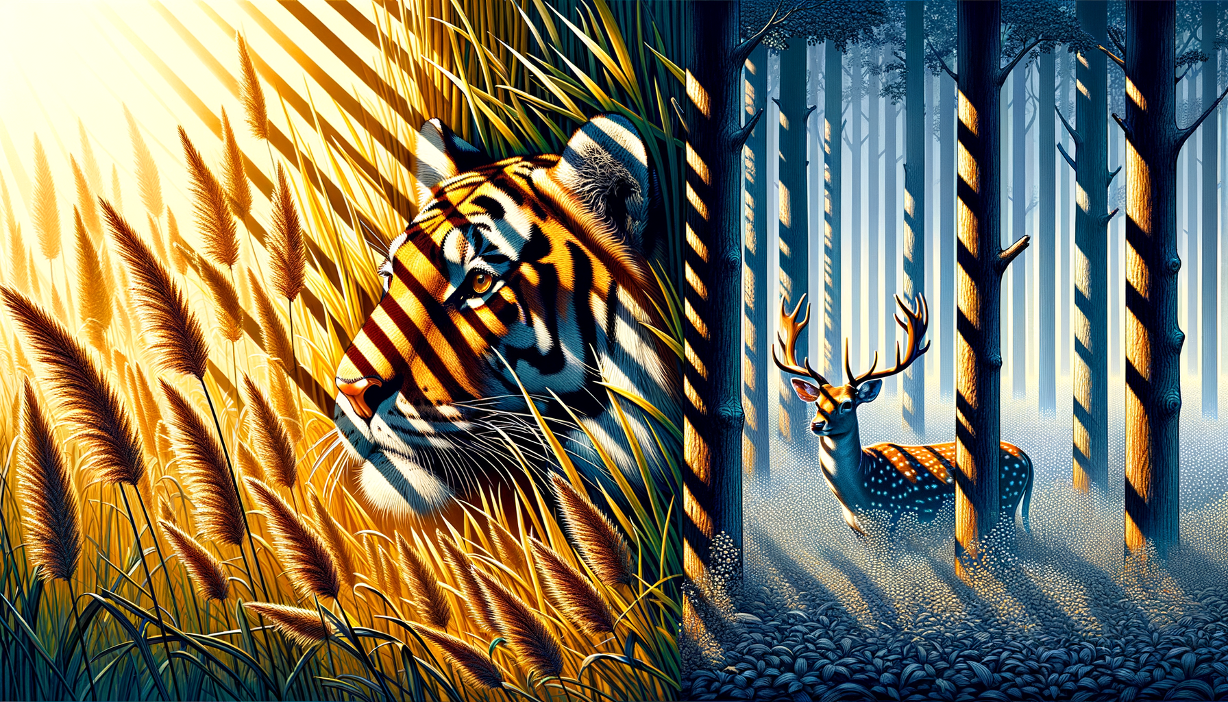 Online Game Uncovers Why Tigers Have Stripes and How Camouflage Works