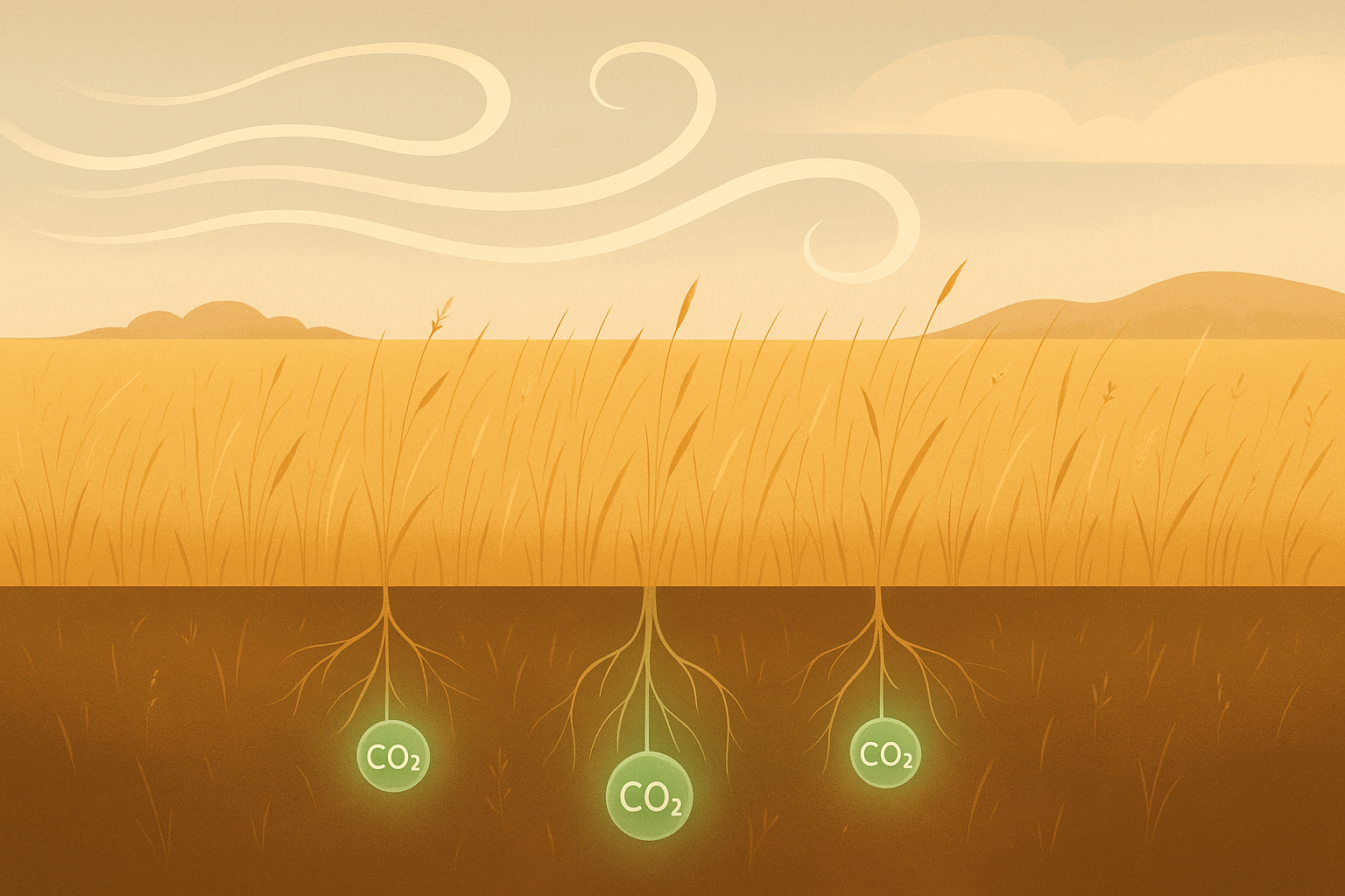 Slower Winds Are Helping Grasslands Absorb More Carbon