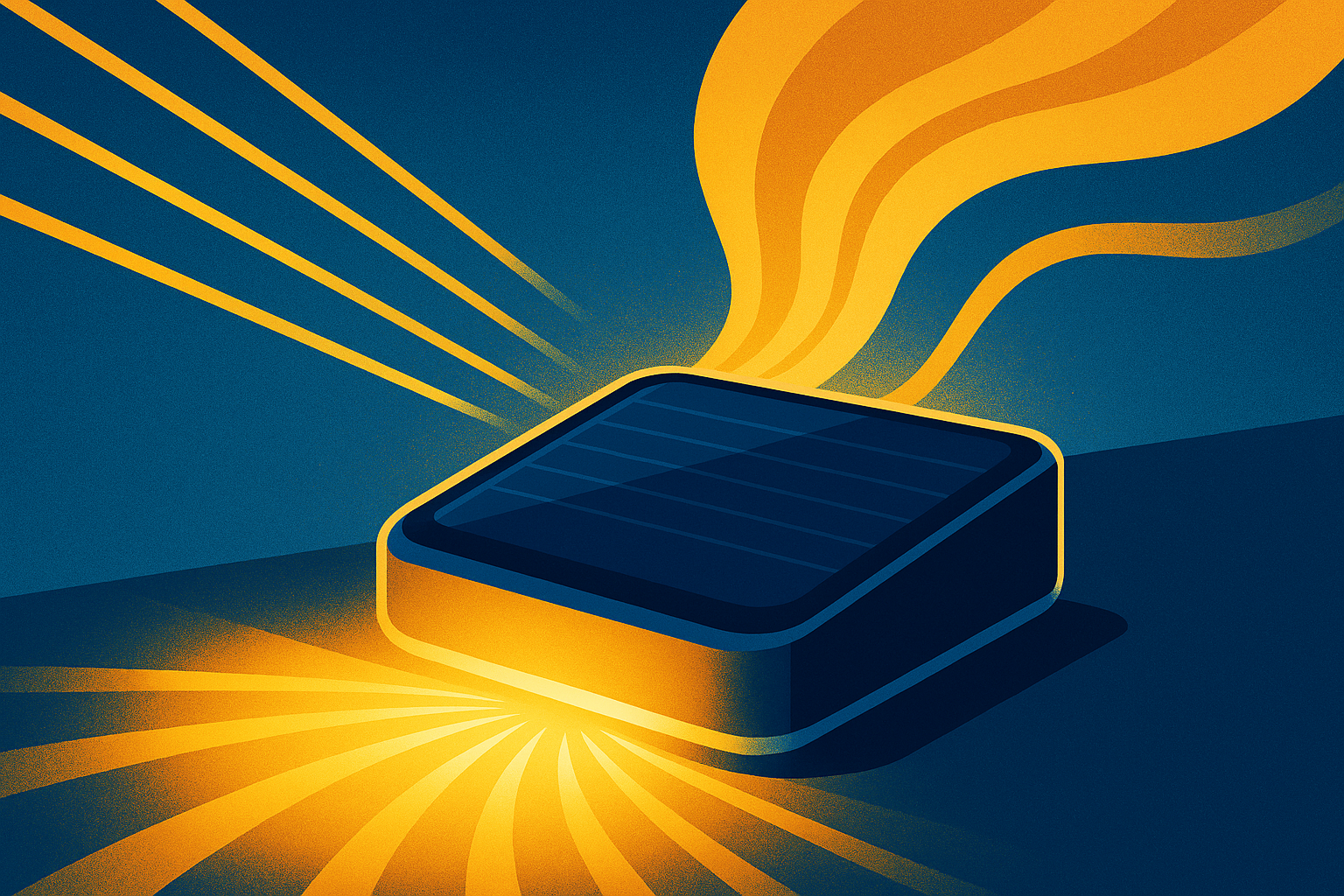 One Device That Both Harvests Solar Energy and Glows